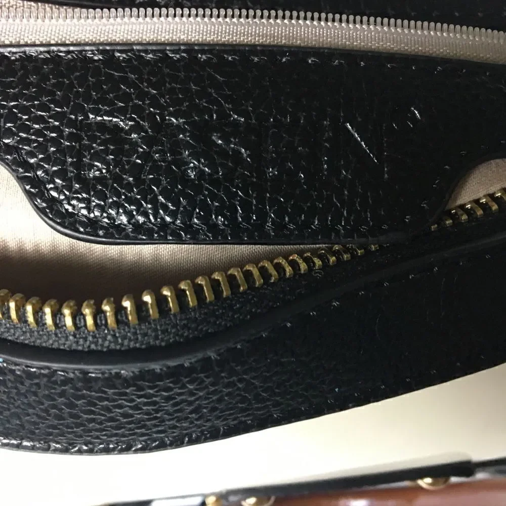Dasein three tones satchel handbag bag with studs.